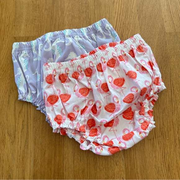 Pottery Barn Kids Other - Pottery Barn Baby 6-12 MONTHS Printed 100% Cotton Two Diaper Covers NEW